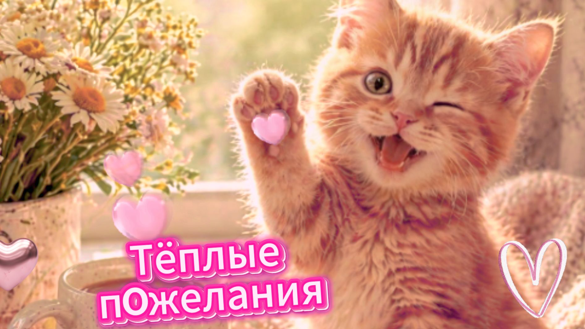 Доброе утро: чудесная открытка и тёплые пожелания | Домохозяйка