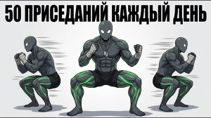 Что РЕАЛЬНО произойдет с твоим телом, если делать 50 приседаний каждый день?