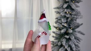 САНТА КЛАУС, светящийся, на подвеске, 6х10 см, SNT-HD-02