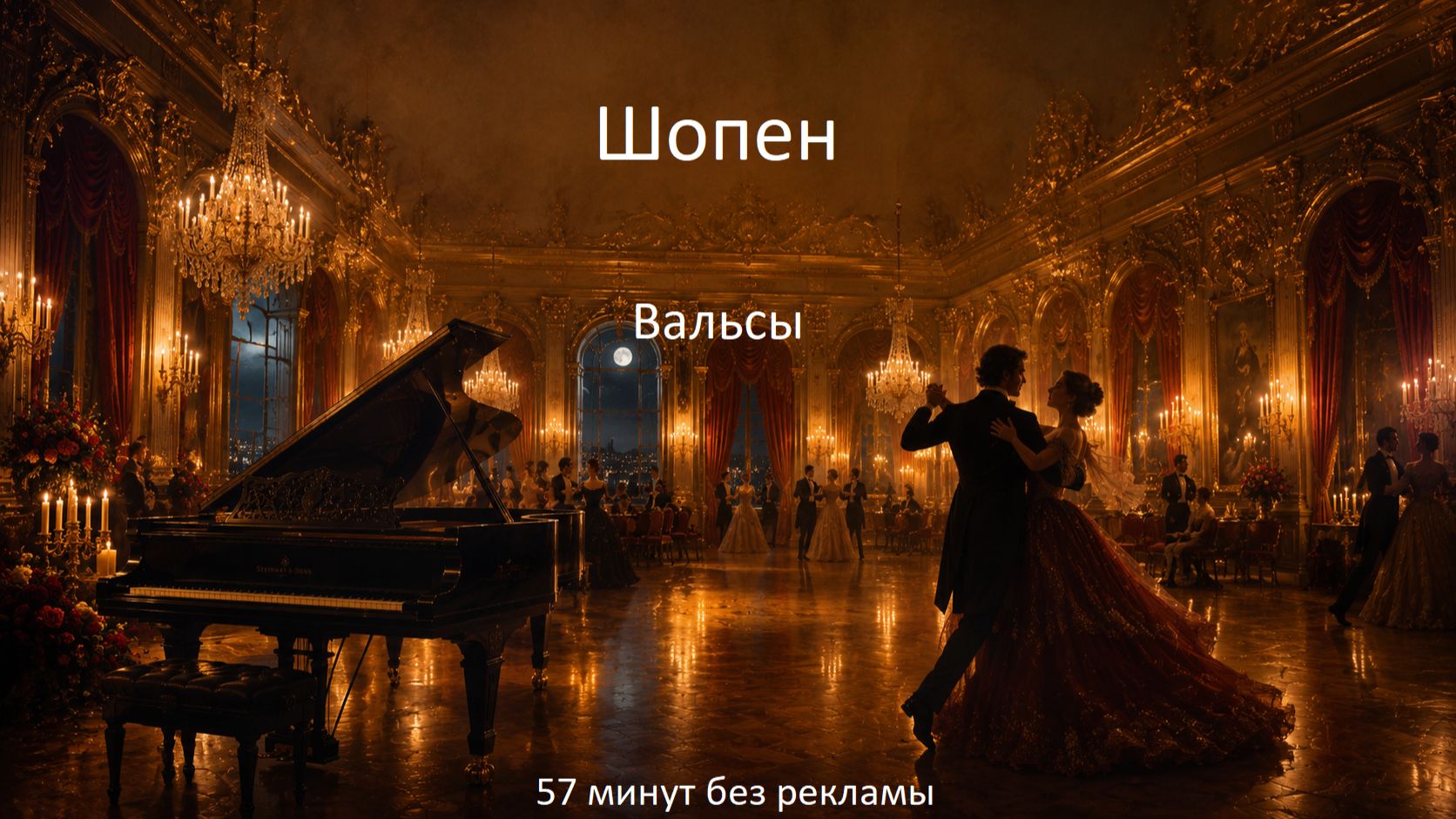 🥂 🥂 Шопен – 20 вальсов | 57 мин без рекламы | Умиротворяющая музыка для учёбы и отдыха
