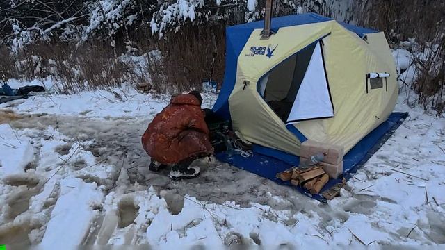 Рыбалка на морозе. Поехали на водохранилище за рыбкой. Рыбацкий день