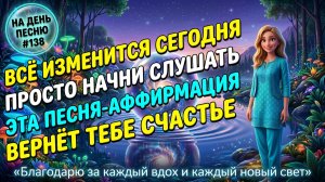 НА ДЕНЬ ПЕСНЮ #138 ВОЛШЕБНАЯ ПЕСНЯ-АФФИРМАЦИЯ ГАРМОНИИ Благодарю за каждый вдох и каждый новый свет