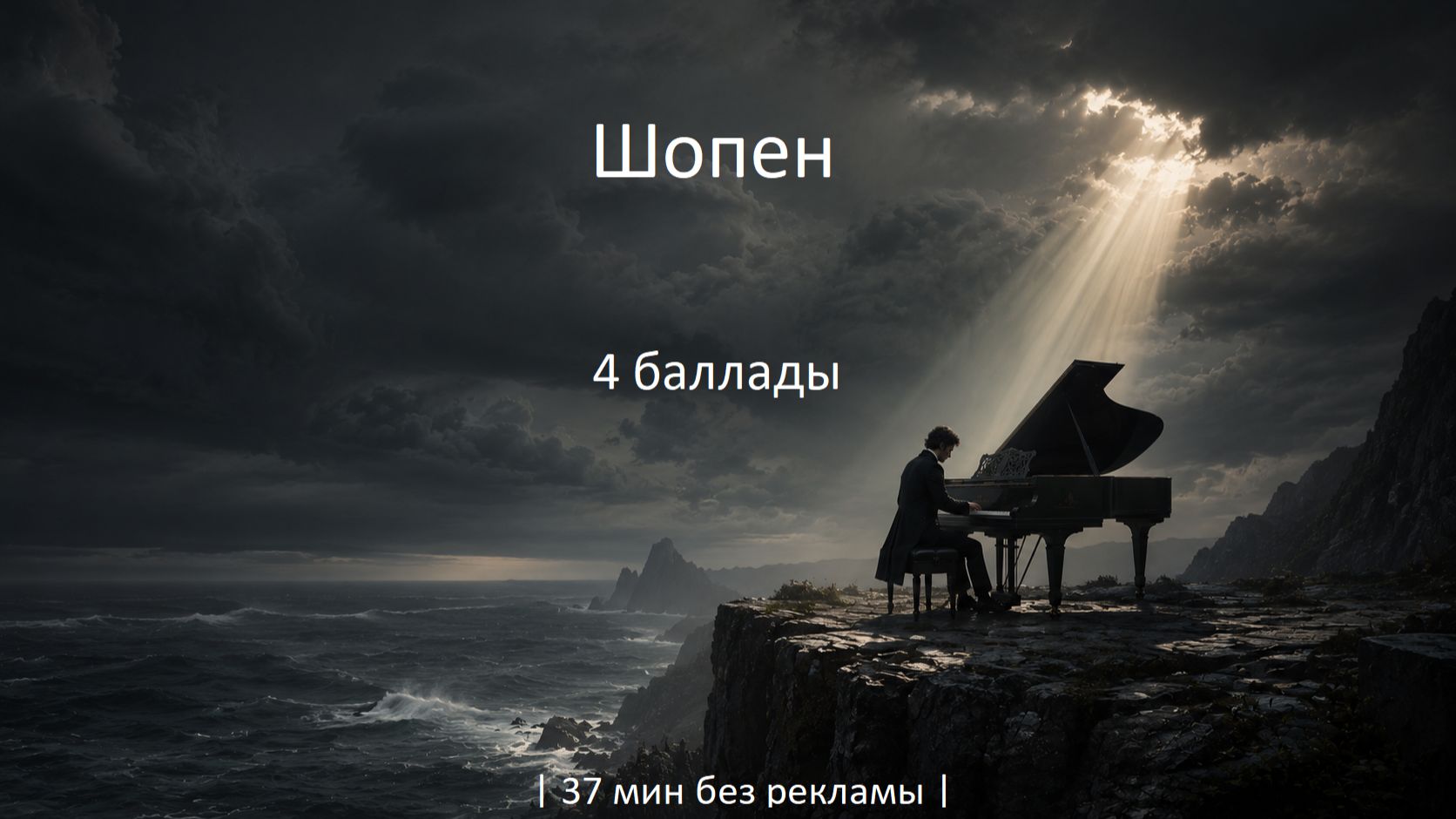 🎭 Шопен – 4 баллады | 37 мин без рекламы | Глубокая эмоциональная музыка для учёбы и релаксации