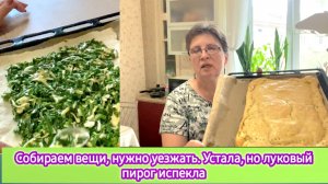 Собираем вещи, нужно уезжать. Устала, но луковый пирог испекла. Жизнь на пенсии в Воронеже