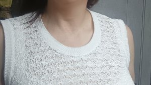 Майка на двухфонтурной вязальной машине
