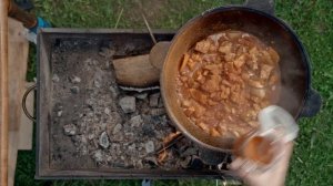 Готовим на даче. 12. Свинина с фасолью по мексикански.