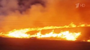 Масштабный пожар произошел во Флориде.