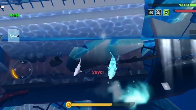 Hungry Shark Evolution Эволюция голодной акулы обзор на игру (Ледяная Акула)
