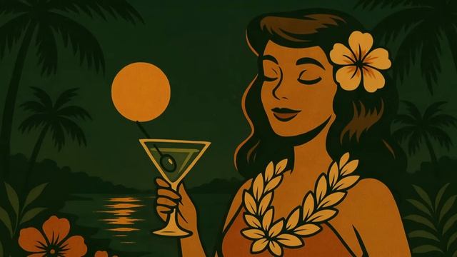 🌺 Tiki Romantic – 1960s Exotica Cocktail Lounge ｜ Vintage Sunset Jazz for Relaxing Evenings