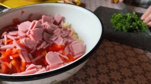 Рецепт вкусного салата.
Светофор.