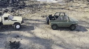 УАЗ 469 часть 3  Машинка на пульте УАЗ по грязи и лужам