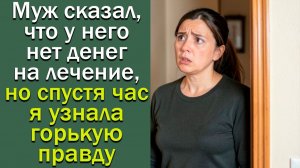 Муж сказал, что у него нет денег на лечение, но спустя час я узнала горькую правду