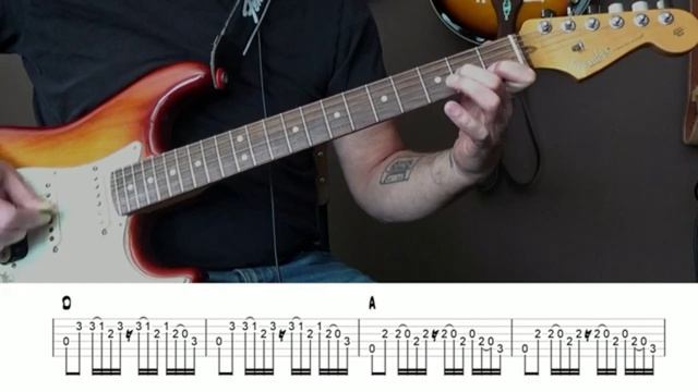 Straight Blues in A(tab,backing track)