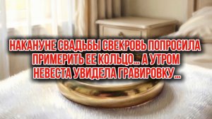 Кольцо | тайна свекрови | душевные истории
