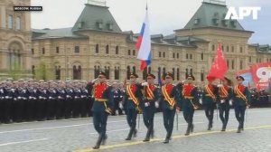 Впервые солдаты КНДР на параде в честь победы 1945 года.