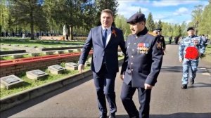 Возложение цветов к воинским захоронениям на мемориальном комплексе в м.Балино 9 мая 2026 г.