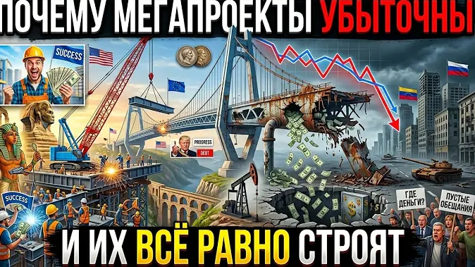Почему мегапроекты почти всегда убыточны — и их всё равно строят