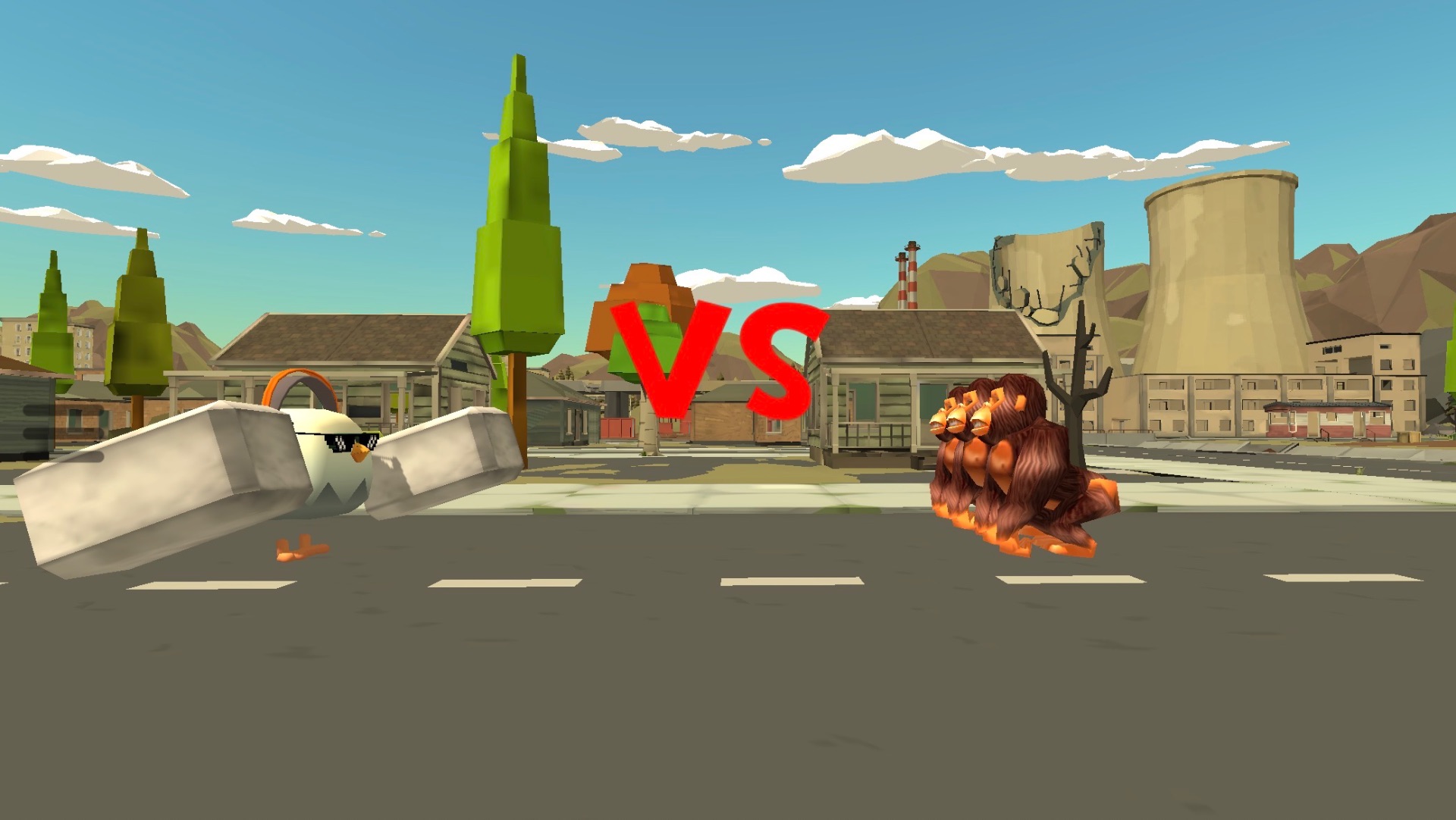 Я VS трёх гугугаг