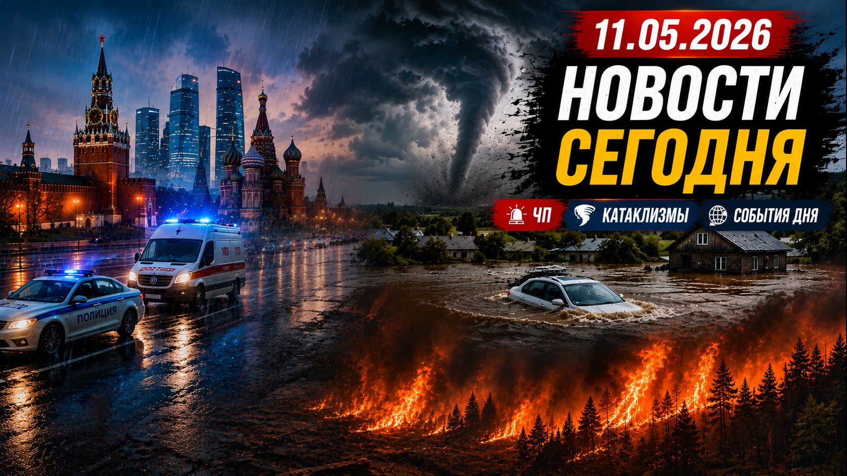 НОВОСТИ СЕГОДНЯ_ 11.05.2026 - Россия, Москва, ЧП, Катаклизмы, События Дня, США_ Европа