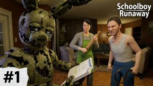 СПРИНГТРАПА ЗАСТАВЛЯЮТ УЧИТЬСЯ в игре SchoolBoy Runaway #1