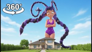 ГИГАНТСКАЯ Лили Ловербрейдс ХОДИТ по УЛИЦАМ!😱  Poppy Playtime 5 360° VR 4K