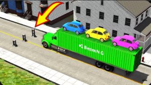 Автомобили против боллардов - BeamNG Drive - 🔥 Сборник ULTIMATE Edition