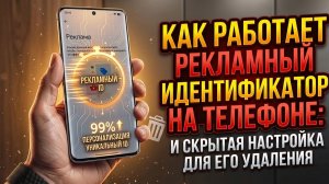 Отключение рекламы на телефоне и скрытая настройка для удаления рекламного идентификатора