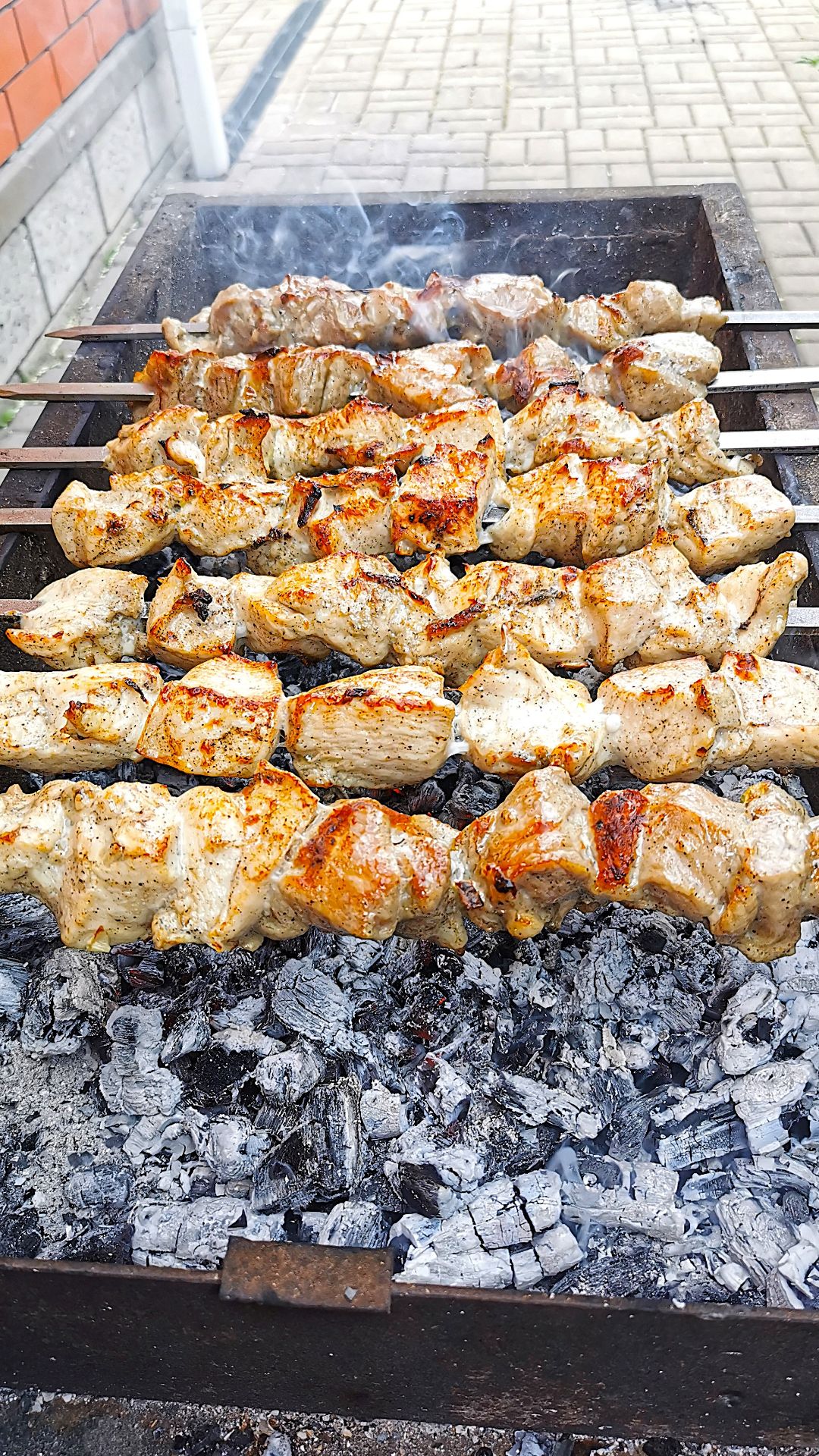 Майский шашлык из ошейка и курицы 09.05.2026