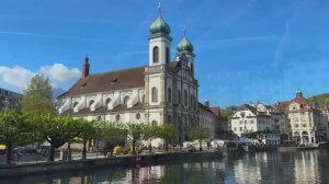 🇨🇭 Люце́рн, Швейцария - Весеннее утро на городском рынке / 2026 / 4K (2160p)