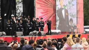 Хор Башкирского кадетского корпуса и группа» Джентльмены» на концерте,посвященном Дню Победы