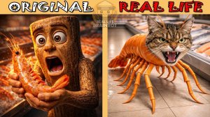 ТУНГ ТУНГ ТУНГ САХУР vs ТРИПИ ТРОПИ БРЕЙНРОТ Оригинал vs реальной жизни!!!