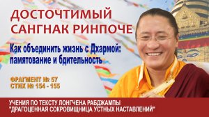 Сангнак Ринпоче. Как объединить жизнь с Дхармой: памятование и бдительность