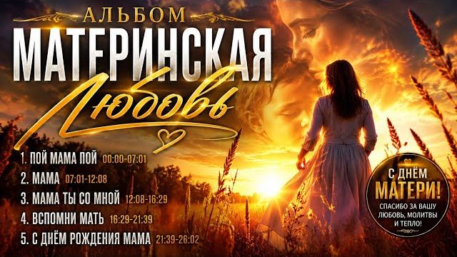С ДНЁМ МАТЕРИ!!! АЛЬБОМ ДЛЯ ВАС --МАТЕРИНСКАЯ ЛЮБОВЬ --