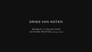 Показ женской коллекции Dries Van Noten осень-зима 2009-2010 (без звука)