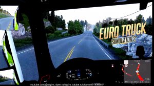 Euro Truck Simulator 2. #10. Чуть не убился в северной Норвегии. Доставка бульдозера. ExpressPro