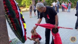 Дневник автопробега «Сила в Единстве». Дети играют с мячом