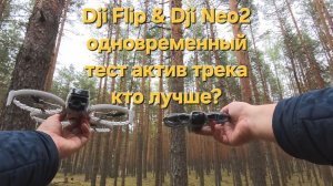 Dji Flip&Dji Neo2 - тест актив трека в лесу