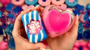 ASMR видео ｜ треск глины ｜ снятие плёнки ｜ раздавливание мыльных коробочек с блёстками