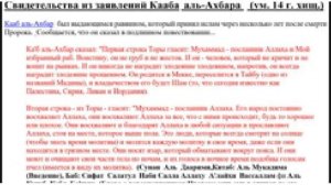 О каких изменениях в Торе говорят исламские источники