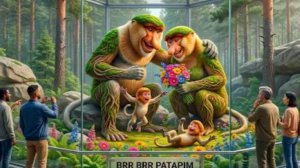 Брейнроты в зоопарке 🥰семье брейнрот🐥🦉