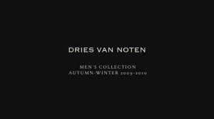 Показ мужской коллекции Dries Van Noten осень-зима 2009-2010 (без звука)
