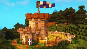 Строим небольшой средневековый замок — расслабляющий лонгплей в Minecraft [без комментариев]