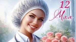 Поздравляем с днём медицинских сестер. Красивая музыкальная открытка.