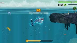 Hungry Shark Evolution Эволюция голодной акулы обзор на игру (Акула Привидение)