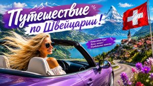 🇨🇭Путешествие на автомобиле по Швейцарии | Захватывающее автопутешествие. Вид на горы