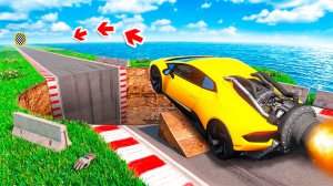 СМОЖЕТ ЛИ ЛАМБА ПРОЕХАТЬ ЧЕРЕЗ ОГРОМНУЮ ЯМУ В ГТА 5 ? - ЭКСПЕРИМЕНТ В GTA 5