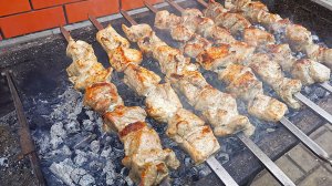 Майский шашлык из ошейка и курицы 09.05.2026