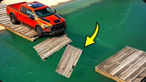 Тачки против сломанного моста Челлендж #2 в BeamNG Drive!