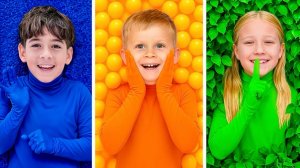 Диана и Рома Прятки в Одном Цвете! Цветная Игра для Детей