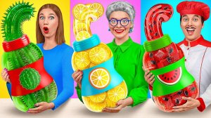 Кулинарный Челлендж# Я против Бабушки # Битвы с едой от Mega DO Challenge